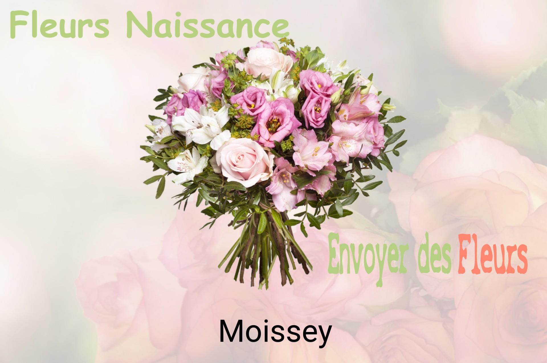 Bouquet de fleurs de naissance livré à Moissey